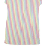 TOMMY HILFIGER Womens White & Multi Stripe Day Shirt Cotton Blend Sleeveless M