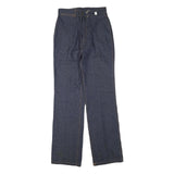 Womens Regular Fit Blue Denim Jeans Cotton Blend Zip W28 L32 Plain Straight