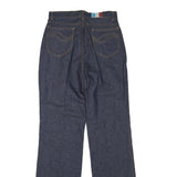 Womens Regular Fit Blue Denim Jeans Cotton Blend Zip W28 L32 Plain Straight