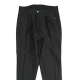 BOGNER Womens Black Cotton Blend Regular Fit Trousers W30 L25 Zip Closure