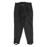 BOGNER Womens Black Cotton Blend Regular Fit Trousers W30 L25 Zip Closure