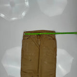 Dickies Double Knee Carpenter Trousers - 34W 30L Brown Cotton