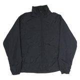 COLUMBIA Mens Black Jacket L Polyester Plain Zip Outdoor Lightweight Sportswear
