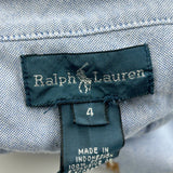 Age 4 Ralph Lauren Shirt - XS Blue Cotton
