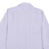 LAUREN RALPH LAUREN Mens Blue & White Check Shirt L Classic Button Down Collar