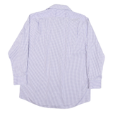 LAUREN RALPH LAUREN Mens Blue & White Check Shirt L Classic Button Down Collar