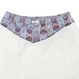 THW WHITE COLLECTION Womens Shorts White & Multicolour Casual S W26 Cotton Blend