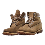 TIMBERLAND Lace-Up Boots Brown Leather Womens UK 7