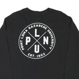 CHAMPION Mens Black PLNU San Diego Long Sleeve Crew Neck T-Shirt M Cotton Blend