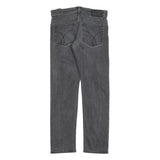 CALVIN KLEIN JEANS Mens Slim Grey Denim W30 L32 Cotton Blend Zip Comfortable