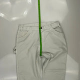 Dickies Carpenter Trousers - 34W 31L White Cotton