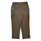 Tommy Hilfiger Cargo Trousers - 34W 30L Brown Cotton