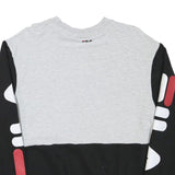 FILA Mens Grey & Black Logo Crew Neck M Sweatshirt Cotton Blend Casual Comfort
