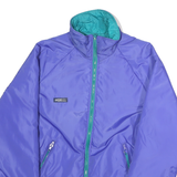 COLUMBIA Mens Purple & Teal Reversible Zip Jacket M Polyester Casual Outdoor
