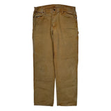 Dickies Carpenter Pants - 36W 33L Brown Cotton