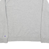 CHAMPION Mens Grey Crew Neck L Sweatshirt Cotton Logo Embroidered Sport