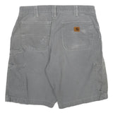 CARHARTT Mens Grey Cotton Casual Shorts L W34 Workwear Pockets Durable