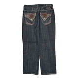 Krusauer Studded Jeans - 36W 32L Dark Wash Denim