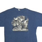DELTA Mens Blue Cotton Graphic T-Shirt XL Short Sleeve Crew Neck Albuquerque