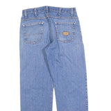 RED KAP Mens Jeans Blue Regular Straight Denim Medium W33 L30 Classic Zip