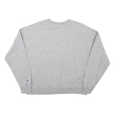 CHAMPION Womens Grey Cotton Blend Crew Neck L Sweatshirt Logo