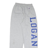 CHAMPION Mens Joggers Grey & Blue Regular Straight M W26 L32 Cotton Blend Logo