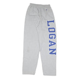 CHAMPION Mens Joggers Grey & Blue Regular Straight M W26 L32 Cotton Blend Logo