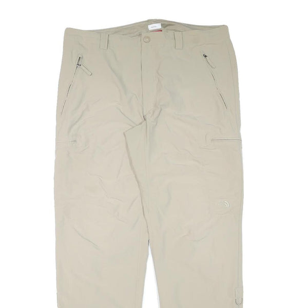 THE NORTH FACE Mens Beige Polyester Blend Regular Fit Straight Leg Trousers W36