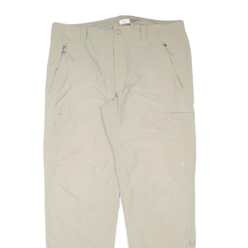 THE NORTH FACE Mens Beige Polyester Blend Regular Fit Straight Leg Trousers W36