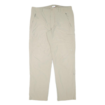 THE NORTH FACE Mens Beige Polyester Blend Regular Fit Straight Leg Trousers W36
