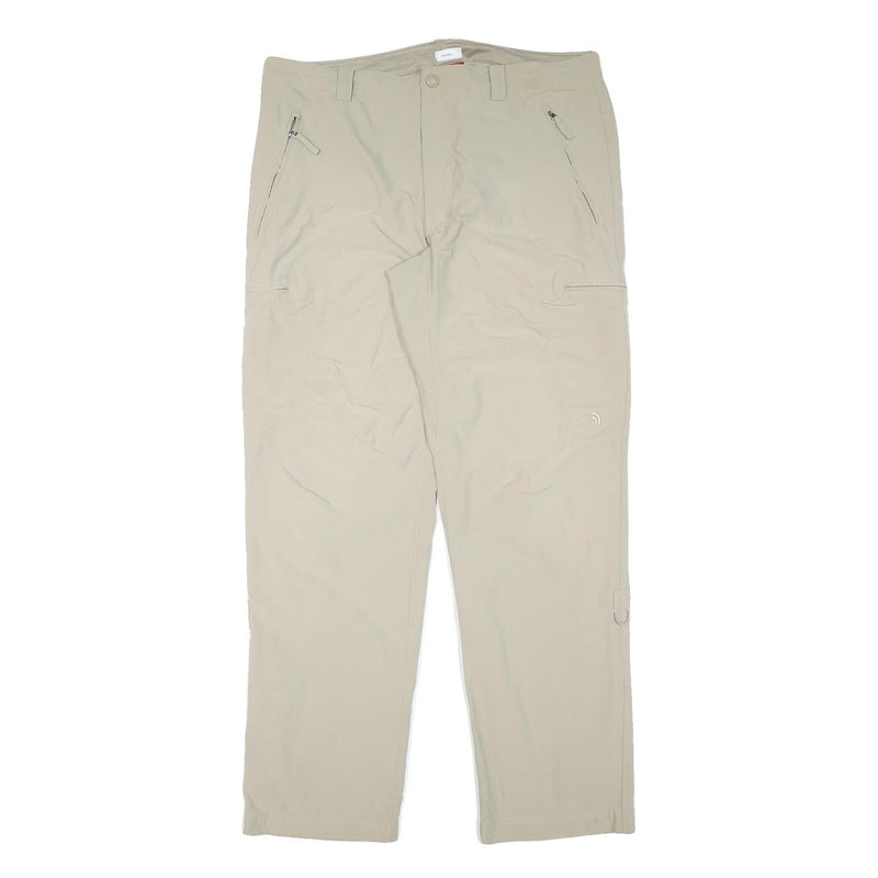 THE NORTH FACE Mens Beige Polyester Blend Regular Fit Straight Leg Trousers W36
