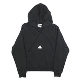 ADIDAS Mens Black Hoodie S Cotton Blend Pullover Casual Sportswear