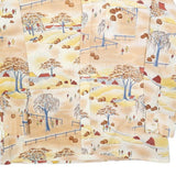 SUTTON PLACE Mens Beige Printed Shirt XL Scenic Pattern Casual Wear