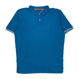 Tommy Hilfiger Polo Shirt - XL Blue Cotton