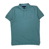 Tommy Hilfiger Polo Shirt - Medium Blue Cotton