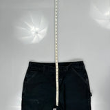 Carhartt Double Knee Carpenter Trousers - 36W 31L Black Cotton