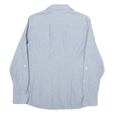 TOMMY HILFIGER Womens Blue Shirt L Cotton Blend Casual Button-Up Double Pocket