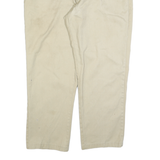 DICKIES Mens Cotton Beige Regular Fit Straight Trousers W44 L31 Workwear Zip