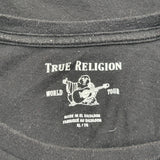World Tour True Religion T-Shirt - XL Black Cotton