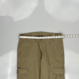 American Eagle Cargo Trousers - 32W 32L Khaki Cotton