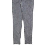 LEVI'S 721 Womens Slim Grey Denim Jeans W28 L30 Stylish Cotton Blend Zip Closure