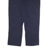 CARHARTT Mens Cotton Blend Navy Relaxed Straight Trousers W38 L30 Workwear Zip
