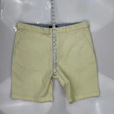 Tommy Hilfiger Chino Shorts - 38W 8L Yellow Cotton