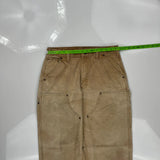Carhartt Double Knee Carpenter Pants - 31W 32L Beige Cotton