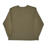 Carhartt Long Sleeve T-Shirt - 2XL Green Cotton