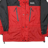 SHERPA Mens Red & Black Outdoor Jacket L Polyester Blend Zip Windbreaker