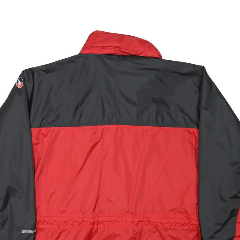 SHERPA Mens Red & Black Outdoor Jacket L Polyester Blend Zip Windbreaker
