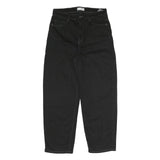 SELECTED FEMME Womens Jeans Black Regular Straight Denim W30 L27 Zip Closure