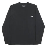 THE NORTH FACE Mens Black Long Sleeve Crew Neck T-Shirt L Cotton Blend