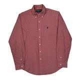 Ralph Lauren Checked Shirt - Medium White Cotton